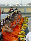 Monks on Golden Mount, Bangkok