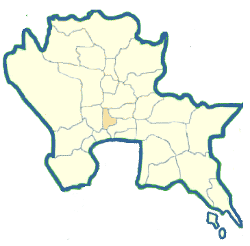 Nonthaburi province Map, Central Thailand