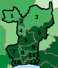 GDP of the provinces of the Central and Bangkok Region of Thailand
