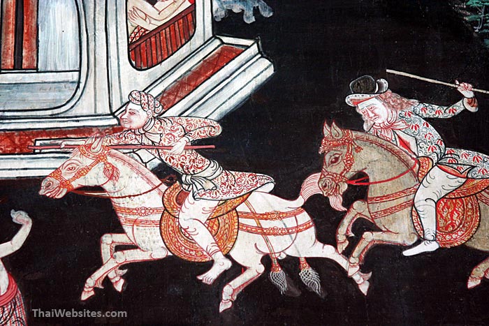 Mural Paintings, a Horse Chase