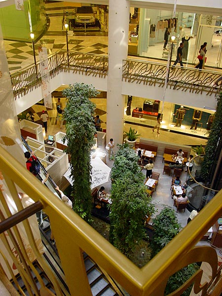 Inside view of the Atrium at Emporium Shopping Complex, Sukhumvit Road, Bangkok