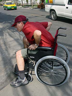 Man in a wheelchair, Bangkok