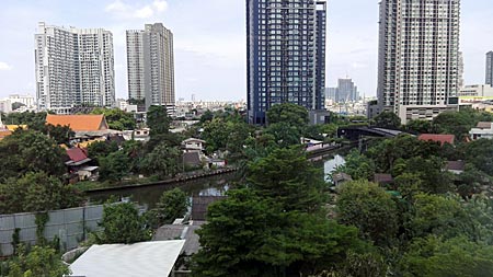 View from the lobby on the sixth Floor of Dental Hospital at Soi Onnuj, Bangkok