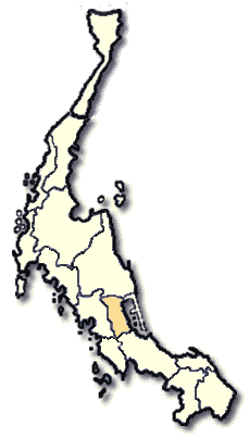 Phattalung province Map, Southern Thailand
