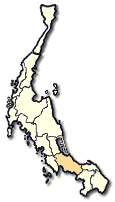 Songkhla province Map, Southern Thailand