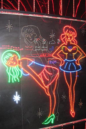 Neon Lights Spankys Bar, Nana Plaza, Bangkok