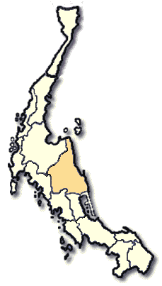 Nakhon Si Thammarat Map, Southern Thailand