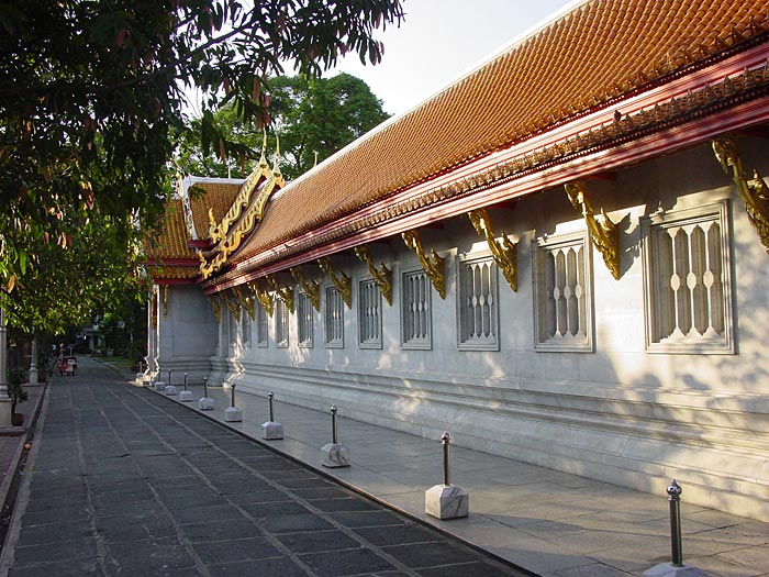 Outside Wall of the Ubosoth at Wat Benchamabophit, Bangkok