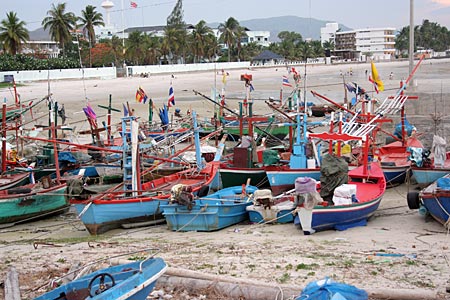 Fishing Boats, Hua Hin beach
