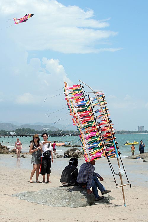 Kites on Hua Hin Beach