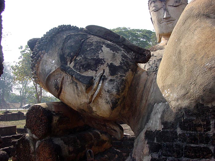 Reclining Buddha at Kamphaeng Phet Historical Park, Thailand