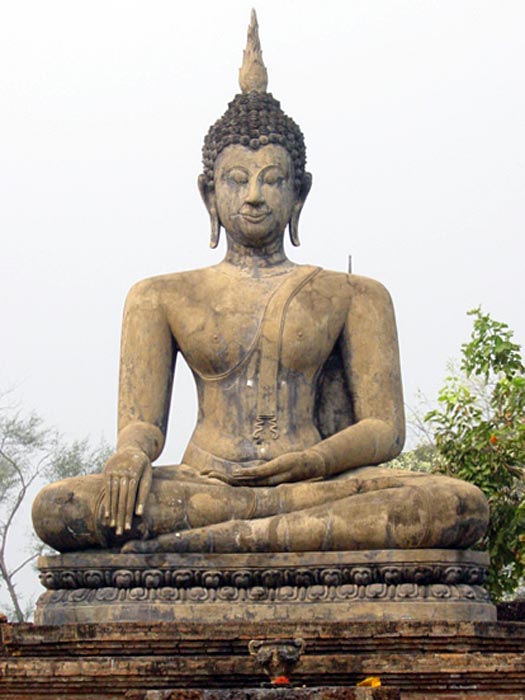 Buddha at Wat Mahathat, Sukhothai, Thailand