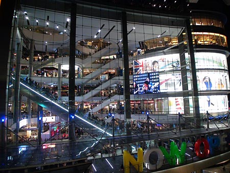 At night, Terminal 21 shows a lot of transparency