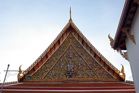 Gable decoration of the Mondop, Wat Mahathat, Bangkok