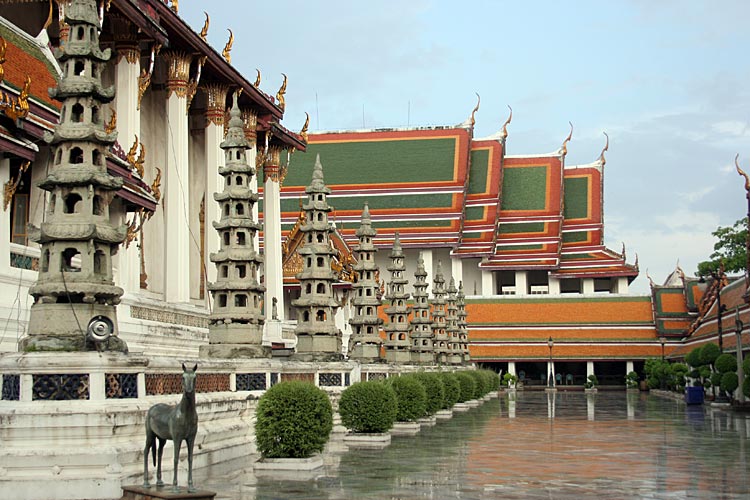 Courtyard around Viharn of Wat Suthat, Bangkok