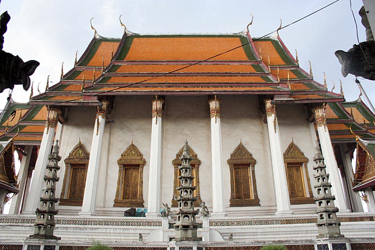 Side view of Viharn, Wat Suthat Thepwararam, Bangkok